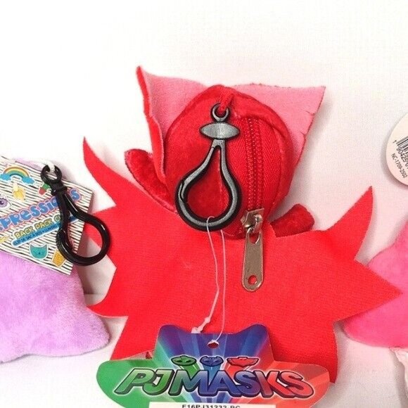 NWT Lot of 4 Kid's Plush Backpack Clips and Keychain Clips 4 Pieces - Picture 8 of 10